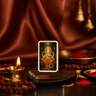 20g Lord Vinayaka – Divine Elegance 999 Purity Silver Bar (Acrylic Painted)