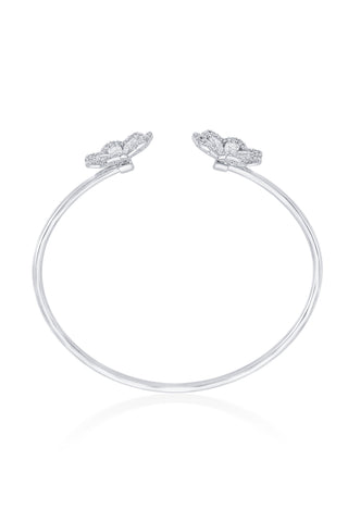 Nipura 925 Sterling Silver Floral Bloom Bangle