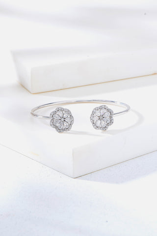 Nipura 925 Sterling Silver Floral Bloom Bangle