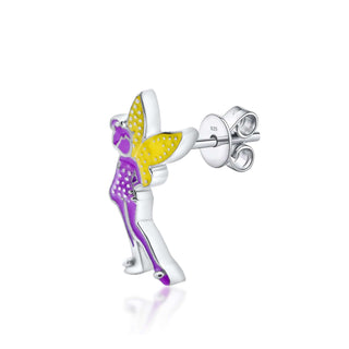 Fairy Sparkle 925 Sterling Silver Stud Earrings for Kids