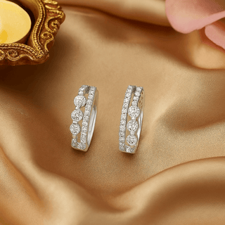 Swiss 925 Sterling Silver Hoop Earrings