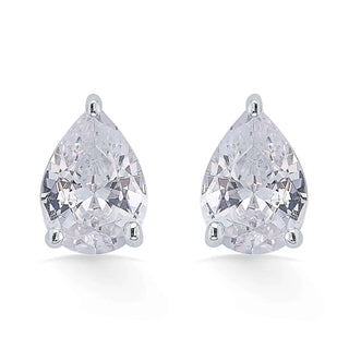 Gold plated Pear Zircon Classic 925 Sterling Silver Earrings