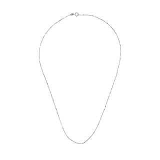 Long Bead Box Chain 925 Sterling Silver