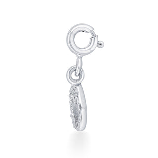 Hollow Heart Charm 925 Sterling Silver Pendant(without chain)