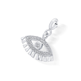 Zircon Eye Charm 925 Sterling Silver Pendant(without chain)