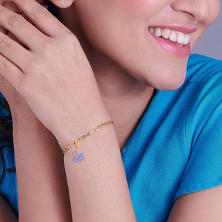 Purple Swan Charm 925 Sterling  Silver Pendant(without chain)