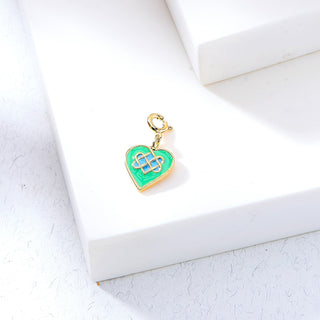 Celtic Heart Charm 925 Sterling Silver Pendant(without chain)