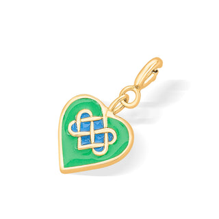 Celtic Heart Charm 925 Sterling Silver Pendant(without chain)
