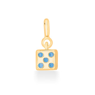 Cube Dice Charm 925 Sterling Silver Pendant(without chain)