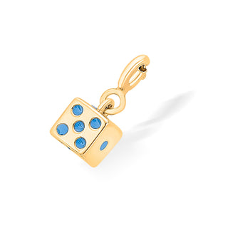 Cube Dice Charm 925 Sterling Silver Pendant(without chain)