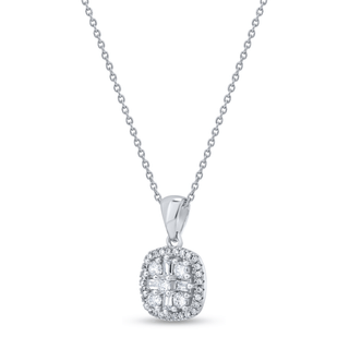 Classic Zircon 925 Sterling Silver Pendant Set