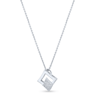 Diamond Cut Zircon 925 Sterling Silver Pendant Set