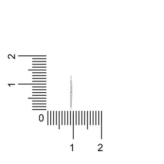 Elegant Tapered Hoop Earrings in 925 Sterling Silver with CZ Stones