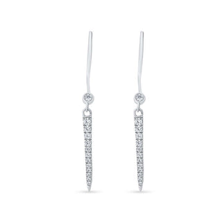 Kaslique 925 Sterling Silver dangle earrings.