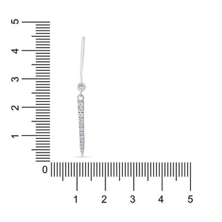 Kaslique 925 Sterling Silver dangle earrings.