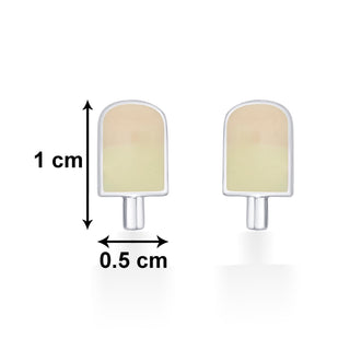 Nipura 925 Sterling Silver Sweet Candy Charm Stud Earrings for Kids