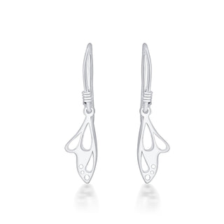 Fairy Wing Laser-cut 925 Sterling Silver Earrings