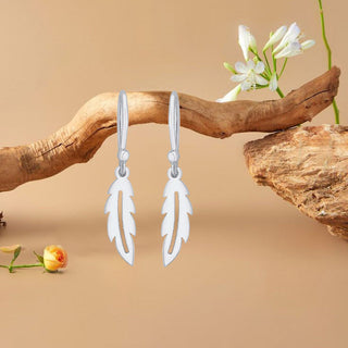 Beachy Leaf Laser-cut 925 Sterling Silver Earrings