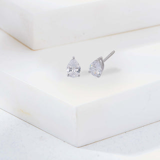 Pear Zircon Classic 925 Sterling Silver Pendant Earring Set