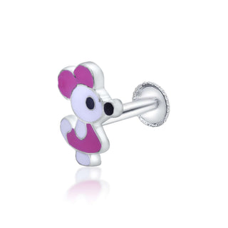 Little Mouse 925 Sterling Silver Stud Earrings for Kids