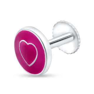 Sweetheart Pop 925 Sterling Silver Stud Earrings for Kids
