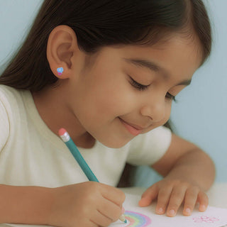 Quirky Fish Character 925 Sterling Silver Stud Earrings