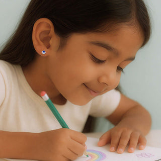 Wooly Wonders 925 Sterling  Silver Kids' Earrings