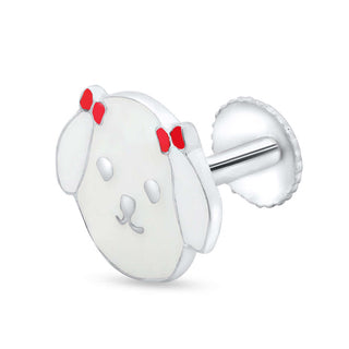Puppy Love 925 Sterling Silver Kids Stud Earrings