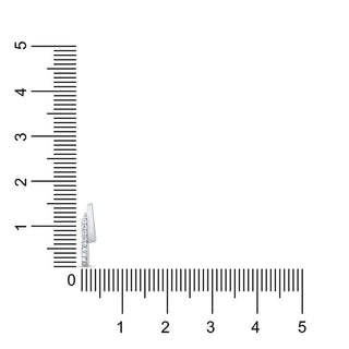 Nipura 925 Sterling Silver CZ huggie hoop earrings showcasing refined beauty and high-polish design.