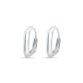 Luna Sleek 925 Sterling Silver Mini Huggie Earrings