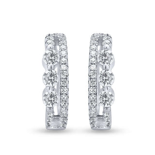 Swiss 925 Sterling Silver Hoop Earrings
