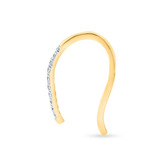 Elegant CZ Hoop 925 Sterling Silver Earrings