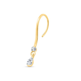 Nipura Teardrop CZ Dangle Earrings in 925 Sterling Silver