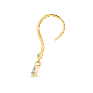 Nipura Teardrop CZ Dangle Earrings in 925 Sterling Silver