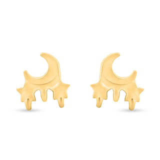 Twinkling Dreams 925 Sterling Silver Gold-Plated Kids Earrings