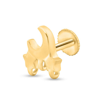 Twinkling Dreams 925 Sterling Silver Gold-Plated Kids Earrings