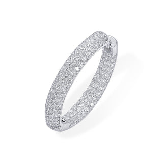 Nipura Sterling Silver Inside Out Nuovo Hoops