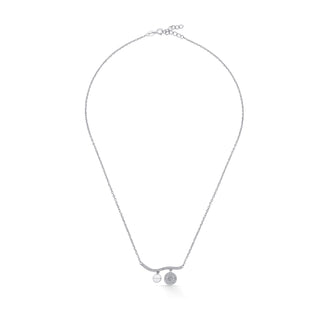 Nipura Sterling Silver Sun and Moon Necklace