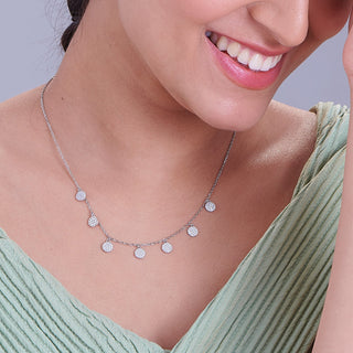 Nipura Sterling Silver Seven Charms Necklace