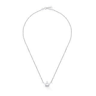 Nipura Sterling Silver Crowned Princess Necklace
