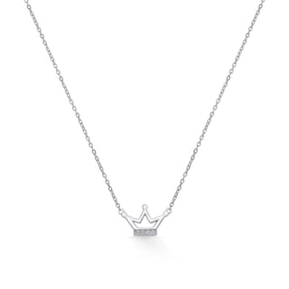 Nipura Sterling Silver Crowned Princess Necklace