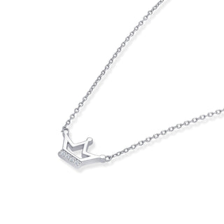 Nipura Sterling Silver Crowned Princess Necklace