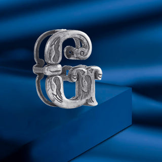 G Initial 925 Sterling  Silver Pendant without Chain