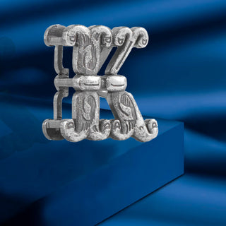 K Initial 925 Sterling Silver Pendant without Chain