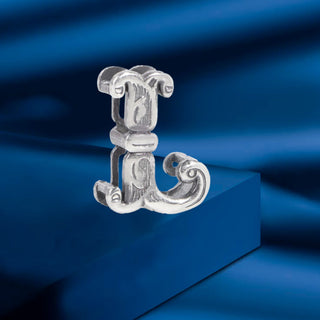 L Initial 925 Sterling  Silver Pendant without Chain