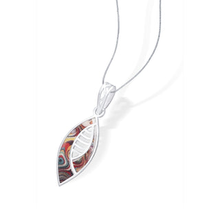Modern Marquise Shape 925 Sterling Silver Pendant(without chain)
