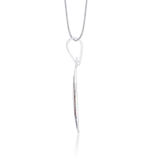 Modern Marquise Shape 925 Sterling Silver Pendant(without chain)