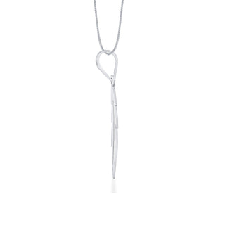 Beachy Leaf Laser-cut 925 Sterling  Silver Pendant(without chain)