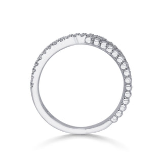 Zircon Twist  Wrap 925 Sterling Silver Ring