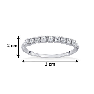 Sparkle Glittering  Wrap Cuff 925 Sterling Silver Ring